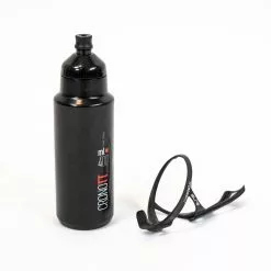 Elite Crono TT Bottle Cage And 400ml Bottle - Black