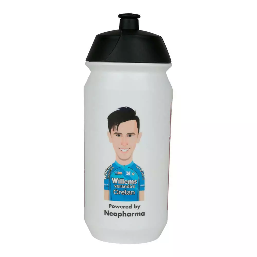 Water Bottle - Tacx Shiva 500ml - Dries De Bondt - Veranda's Willems Crelan 2 Water Bottle - Tacx Shiva 500ml - Dries De Bondt - Veranda's Willems Crelan