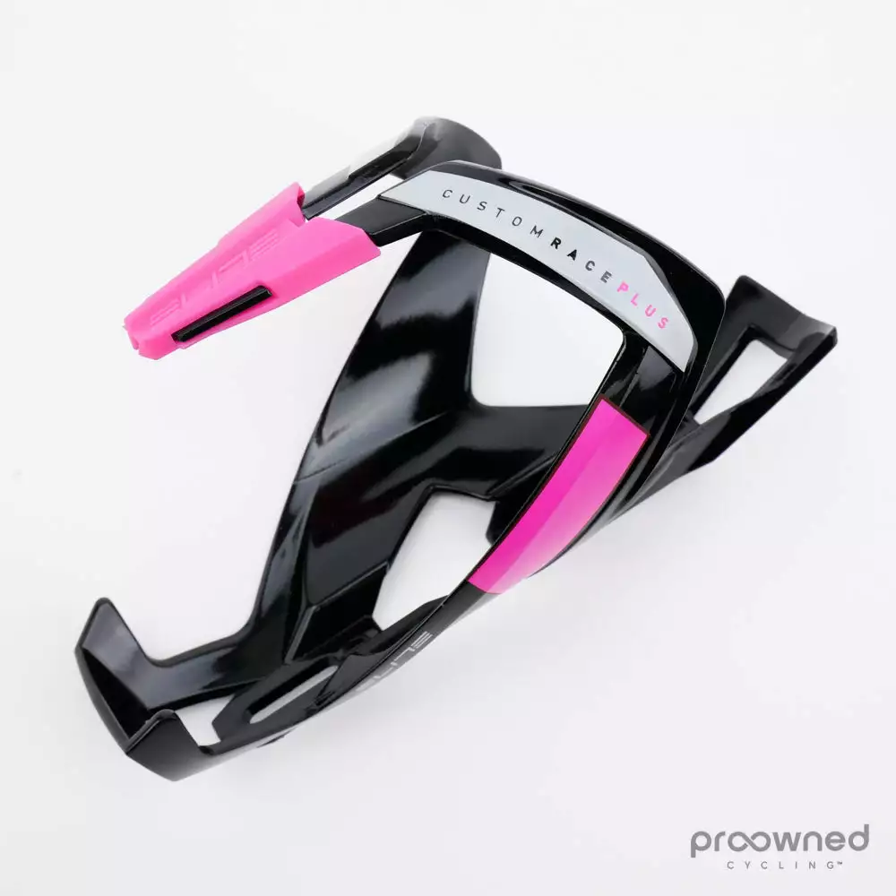 Elite Custom Race Plus Bottle Cage - Black & Pink 3 Elite Custom Race Plus Bottle Cage - Black & Pink