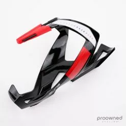 Elite Custom Race Plus Bottle Cage - Black & Red